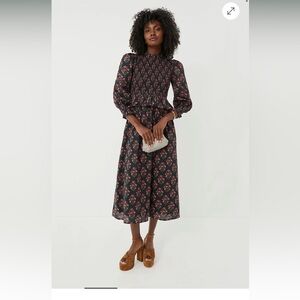 EUC Tuckernuck Pink City Prints Geranium Buta Florence Dress Size S